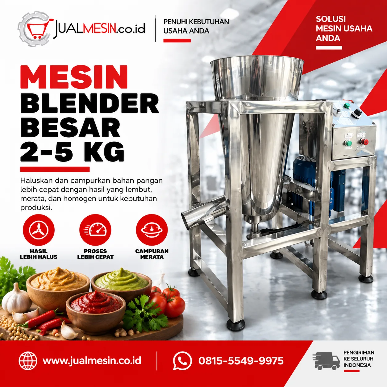 Mesin Blender Besar 2–5 kg/Proses