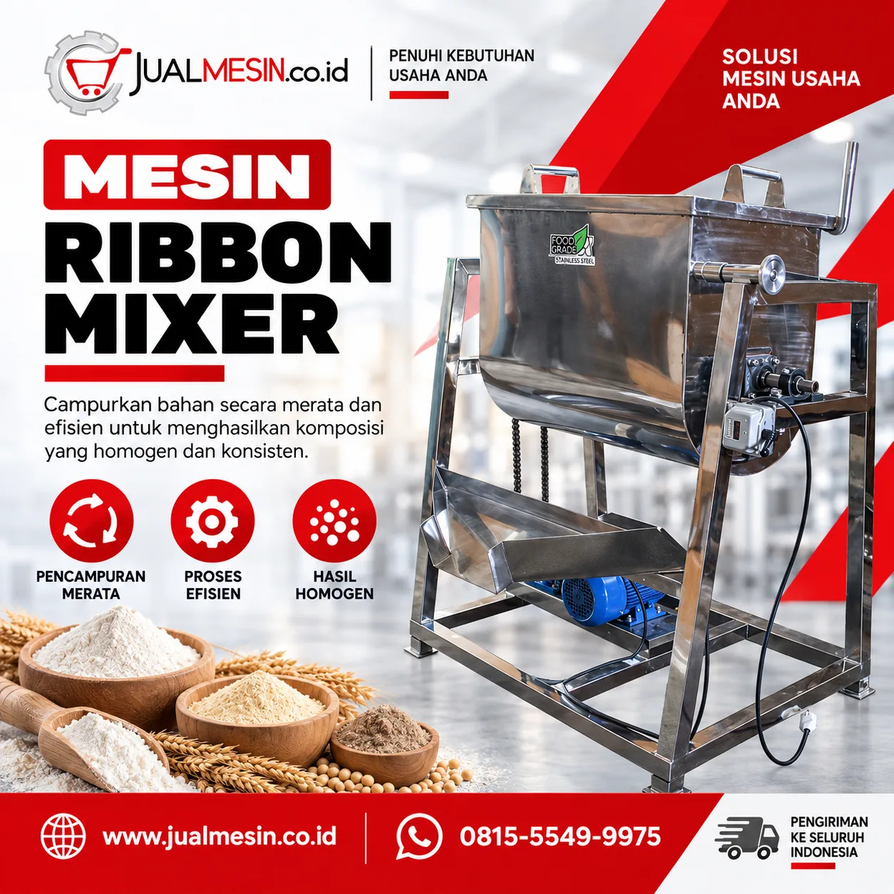 Mesin Ribbon Mixer