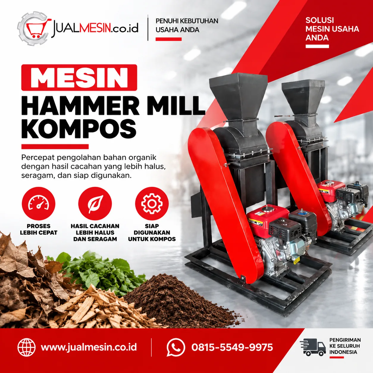 Mesin Hammer Mill Kompos
