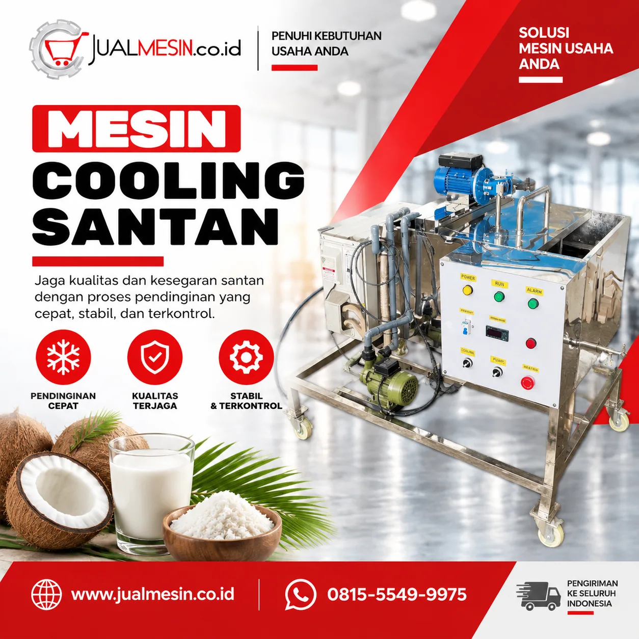 Mesin Cooling Santan
