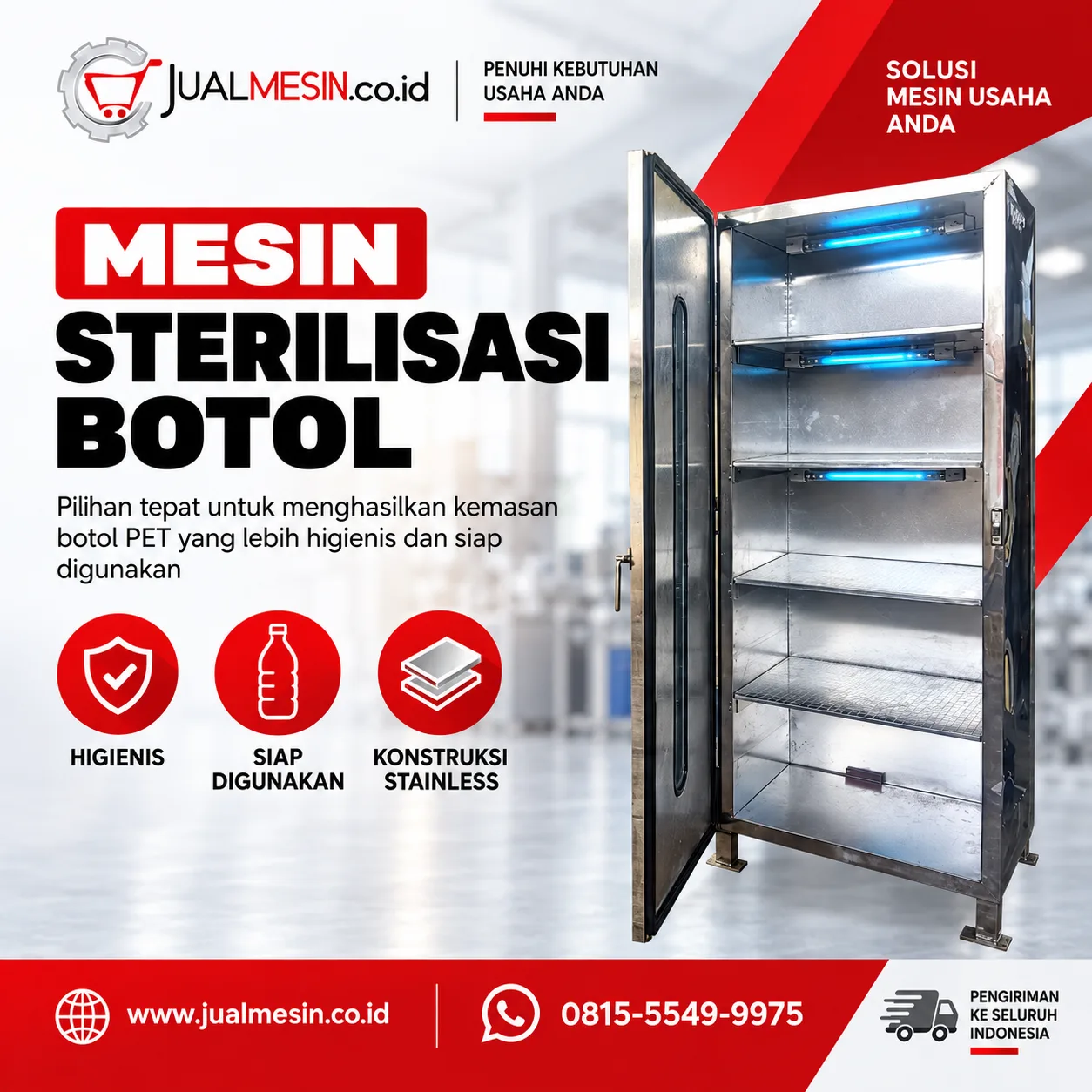 Mesin Sterilisasi Botol
