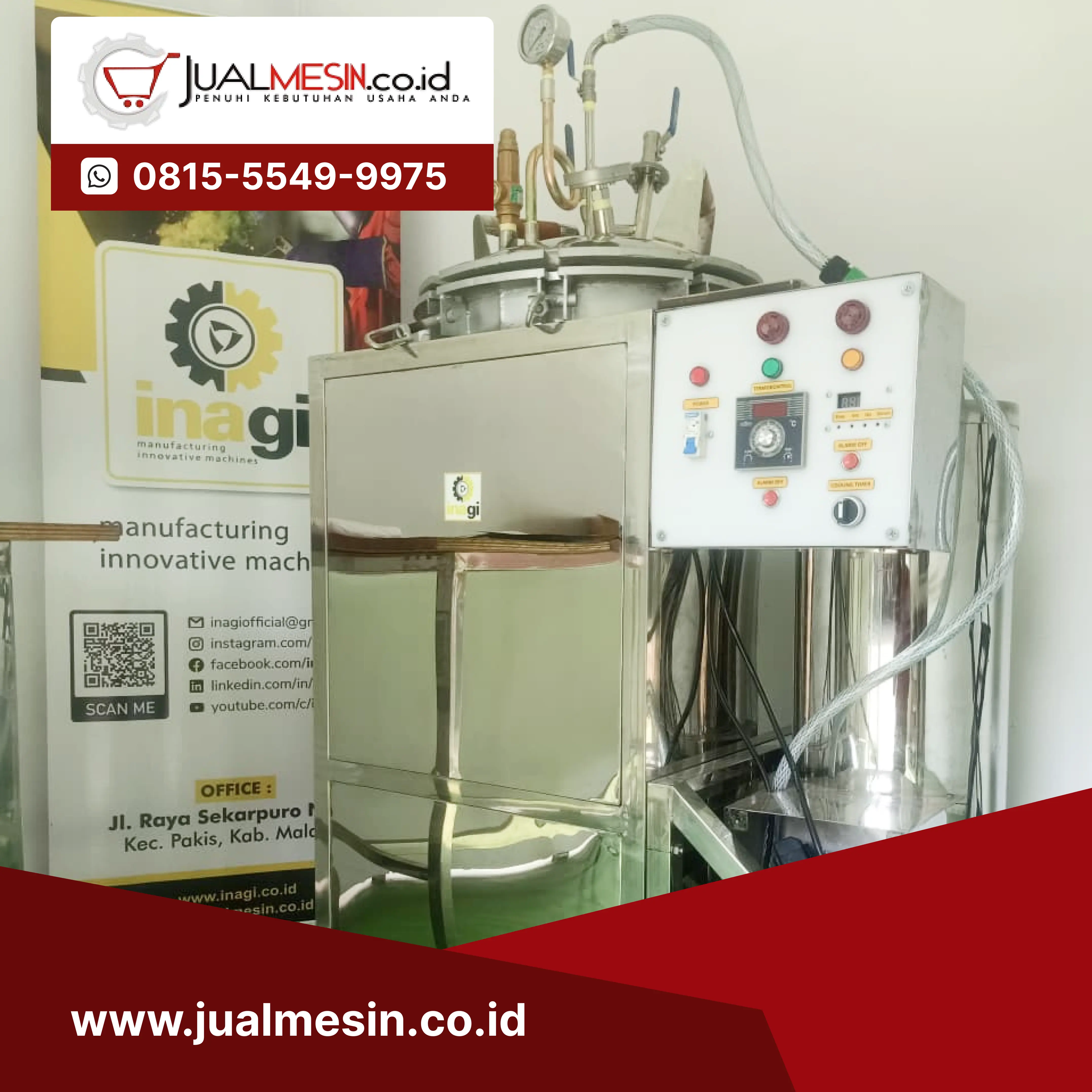 Mini Retort Steam Overpressure Listrik