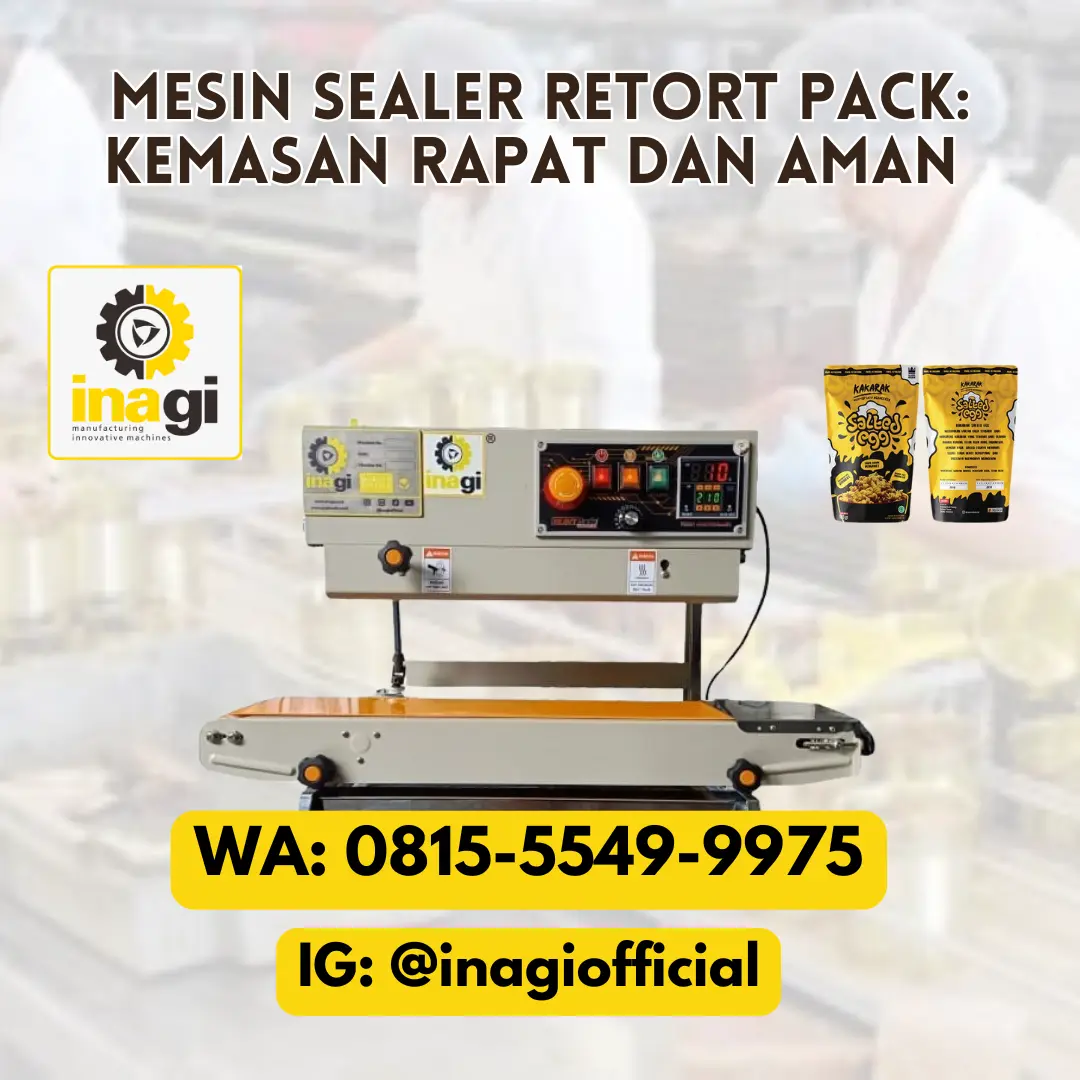 Mesin Sealer Retort Pack Kemasan Kerupuk Bawang Oleh-Oleh