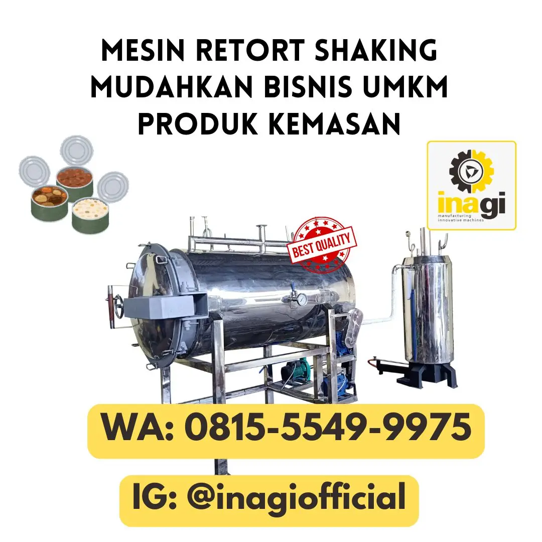 Pengawetan Alami Mesin Retort Shaking Produksi Gudeg Instan