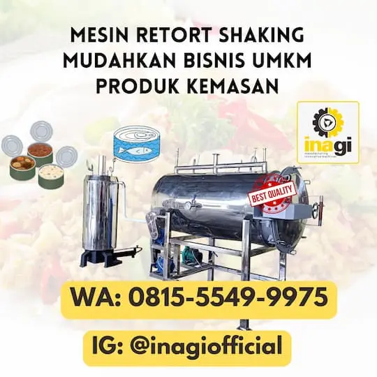 Teknik Mesin Retort Shaking Proses Sterilisasi Makanan Kemasan