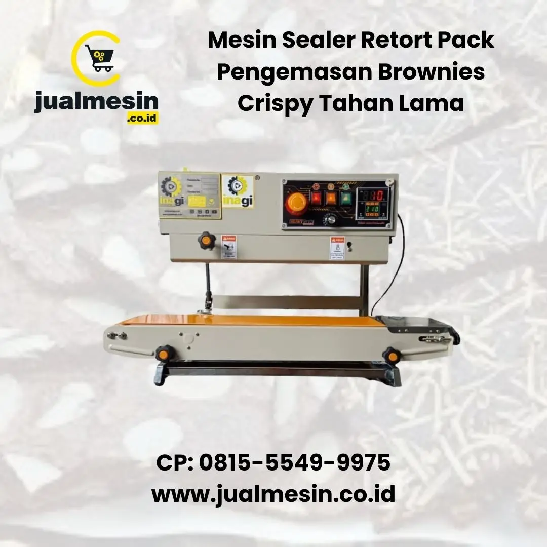 Mesin Sealer Retort Pack Pengemasan Brownies Crispy Tahan Lama