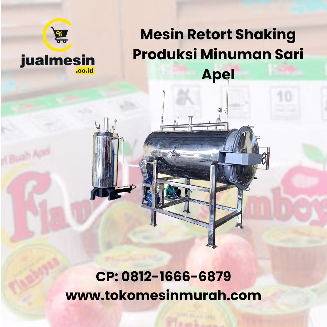 Mesin Retort Shaking Menjaga Rasa dan Nutrisi Sari Apel