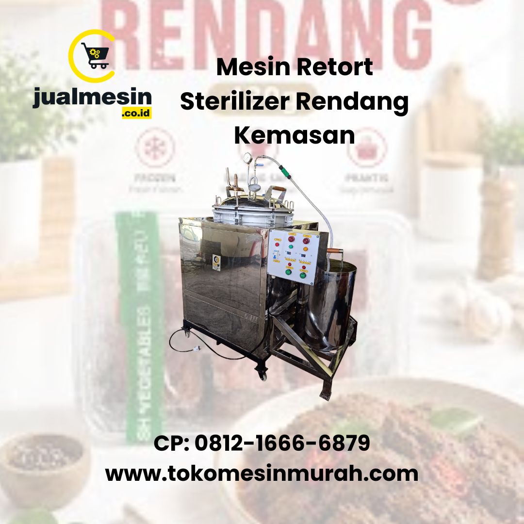 Mesin Retort Sterilizer Rendang Kemasan