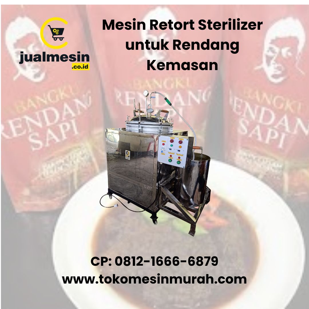 Mesin Retort Sterilizer untuk Rendang Kemasan