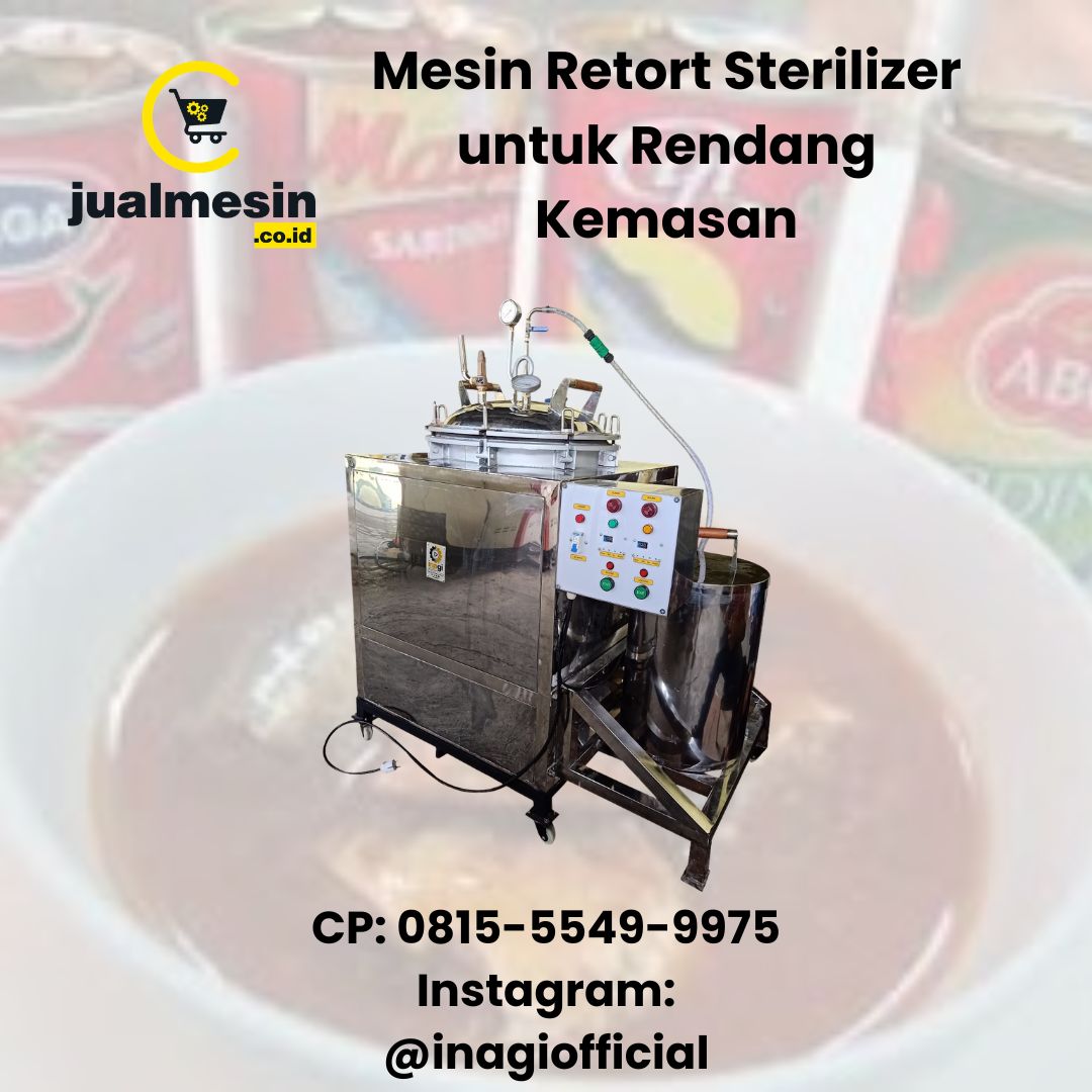 Mesin Retort Sterilizer untuk Rendang Kemasan