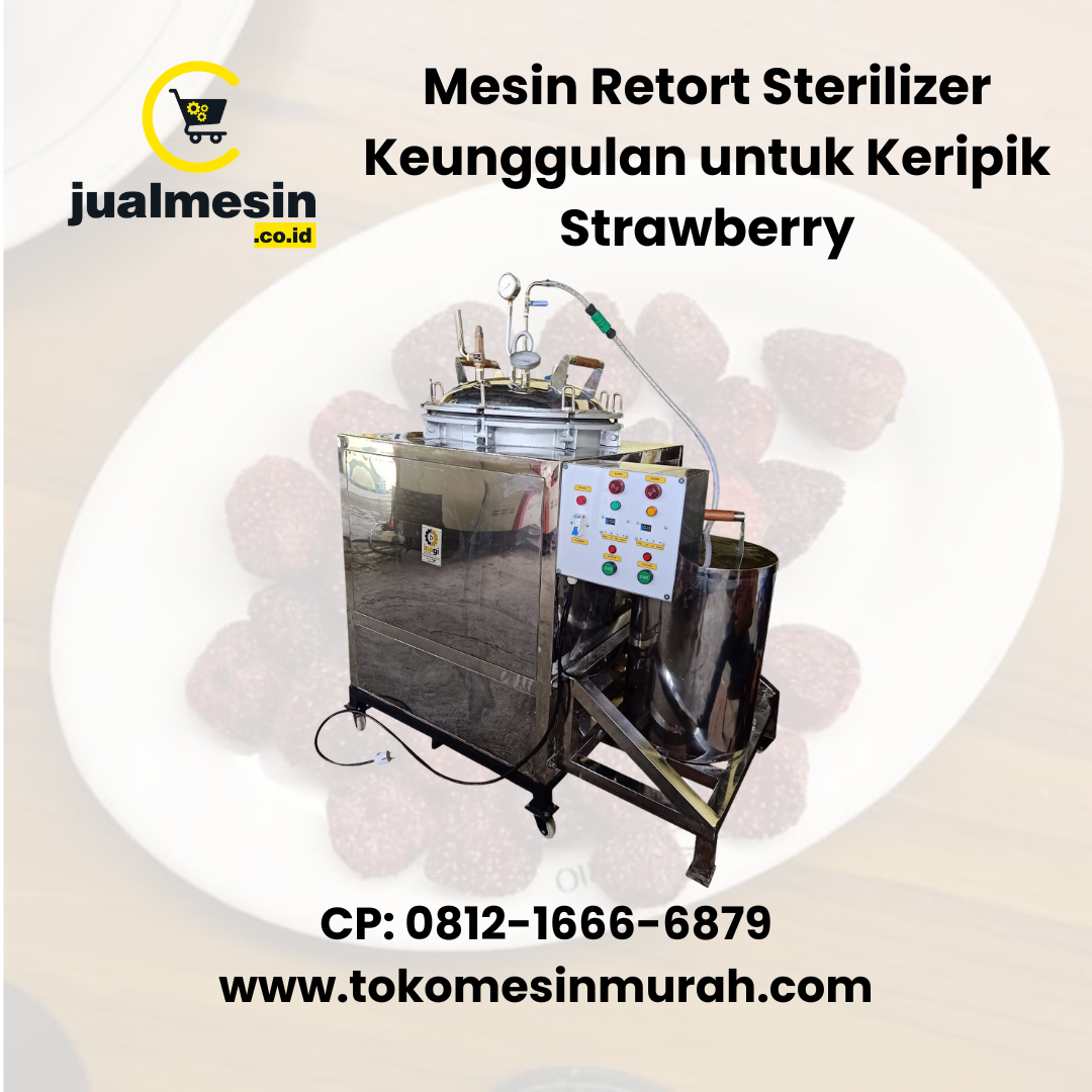 Mesin Retort Sterilizer Keunggulan untuk Keripik Strawberry