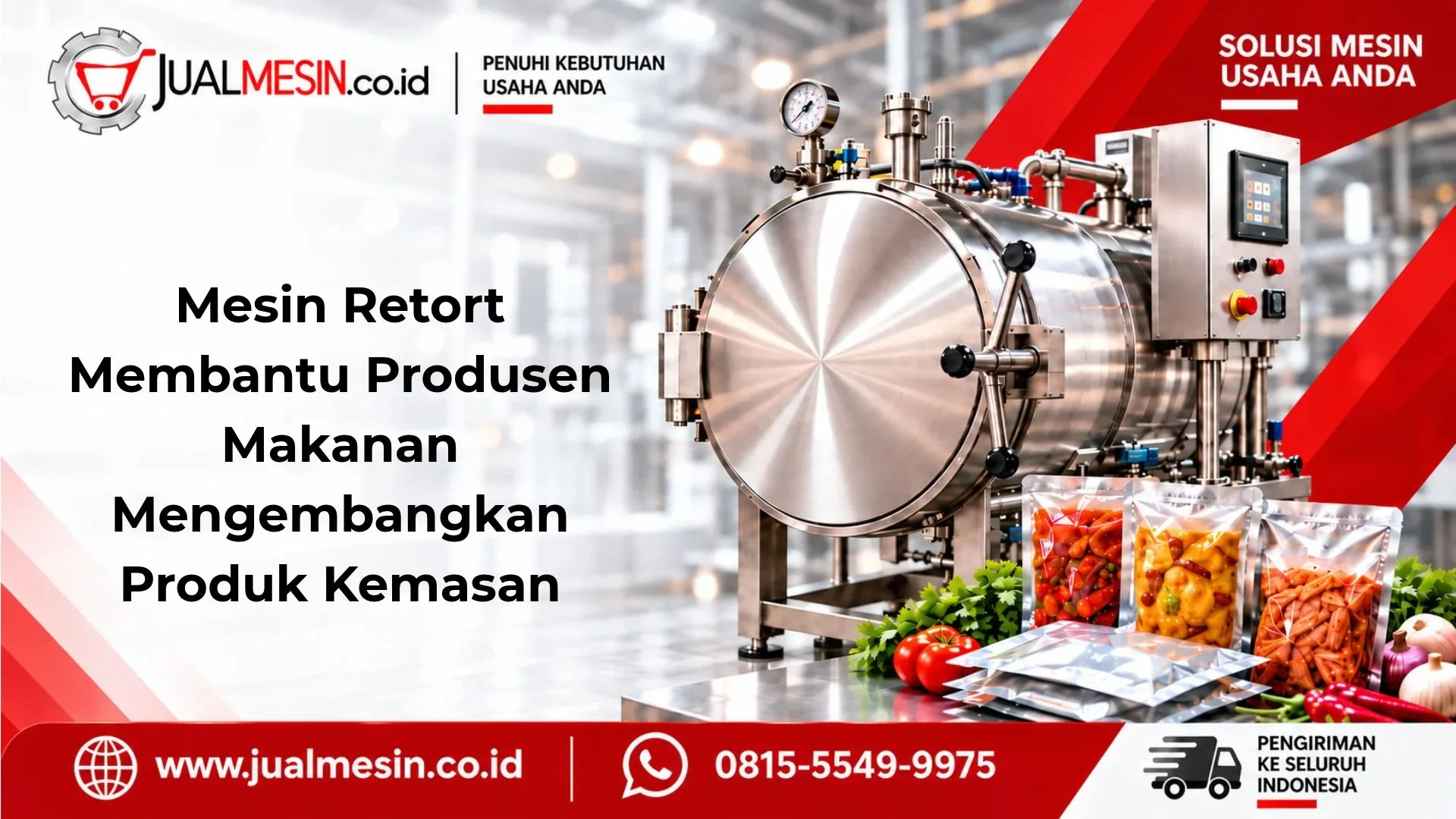 Mesin Retort Membantu Produsen Makanan Mengembangkan Produk Kemasan